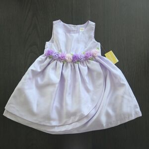 NWT Gymboree Light Purple Dress with 3D Flower Detail